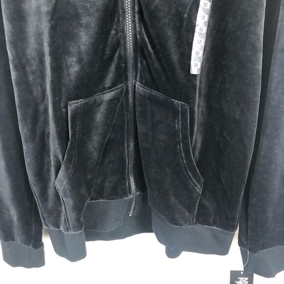 NWT PBX Basics Black Zipper Hoodie Size Medium - Picture 4 of 7